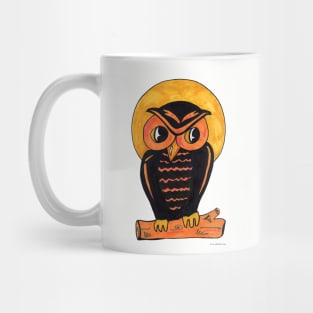 Vintage Owl Halloween Art Design Mug